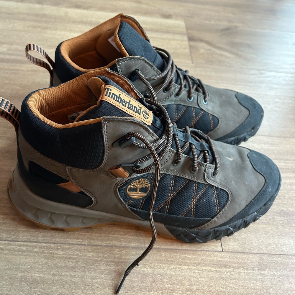 Timberland Men's Black and Brown Boots